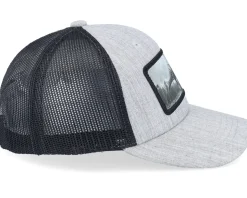 Kids T-rex Dino Heather Grey/Black Trucker - Kiddo Cap