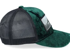 Kids T-rex Dino Patch Velvet Green/Black Trucker - Calza Pennello