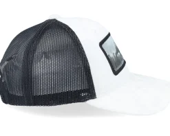 Kids T-rex Dino Patch Velvet White/Black Trucker - Calza Pennello