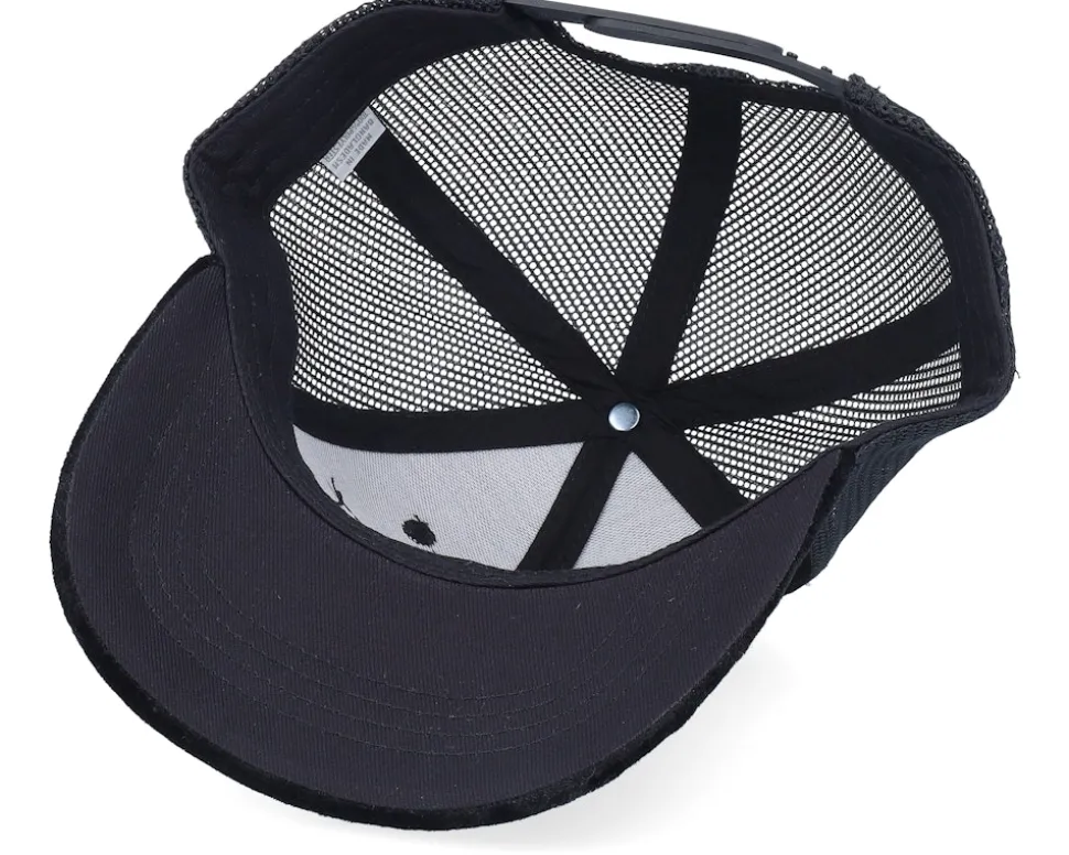 Kids T-rex Dino Patch Velvet Black Trucker - Calza Pennello