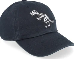 Kids T-rex Sceleton Patch Black Dad Cap - Kiddo Cap