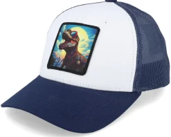 Kids T-rex With Sun Glasses Heather Grey/Black - Kiddo Cap