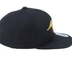 Kids Triceratops Black Snapback - Kiddo Cap