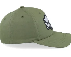 Kids Triceratops Skeleton Patch Olive Adjustable - Kiddo Cap