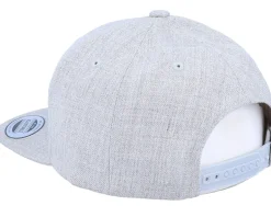 Kids Tricky Smile Heather Grey Snapback - Kiddo Cap