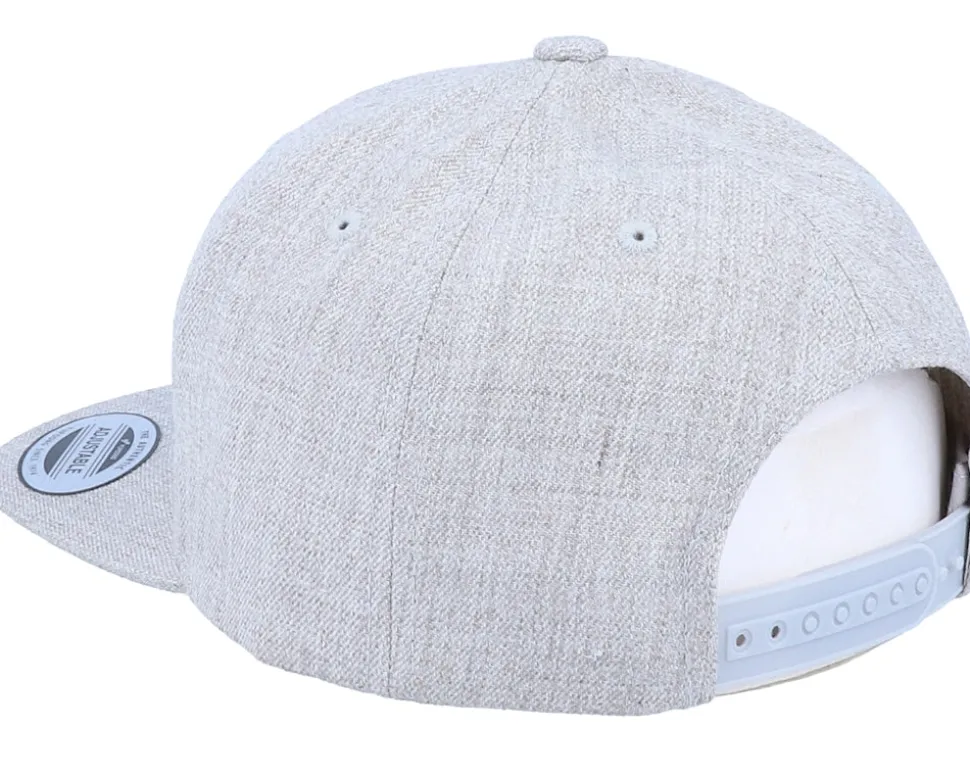Kids Tricky Smile Heather Grey Snapback - Kiddo Cap