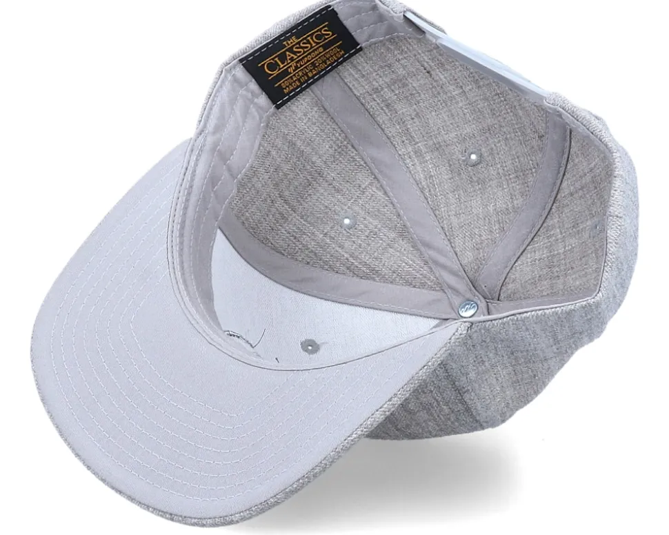 Kids Tricky Smile Heather Grey Snapback - Kiddo Cap