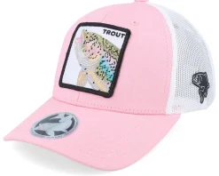 Kids Trout Pro Fishing Pink/White Trucker - Skillfish