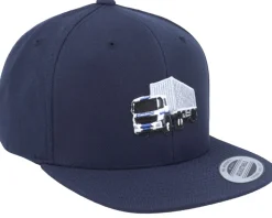 Kids Truck Container Navy Snapback - Kiddo Cap