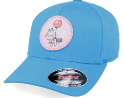 Kids Unicorn Cat Love Patch Ocean Blue Flexfit - Unicorns