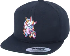 Kids Unicorn Dab Black Snapback - Unicorns