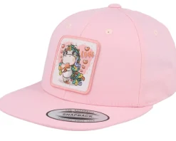 Kids Unicorn Love Patch Pink Snapback - Unicorns