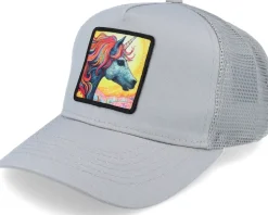 Kids Unicorn Sunset Grey Trucker - Unicorns