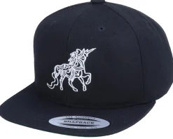 Kids Unicorn Zentangle Black Snapback - Unicorns