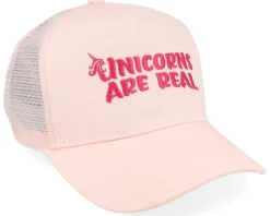 Kids Unicorns Are Real Pastel Pink/Pastel Pink A-frame Trucker - Unicorns