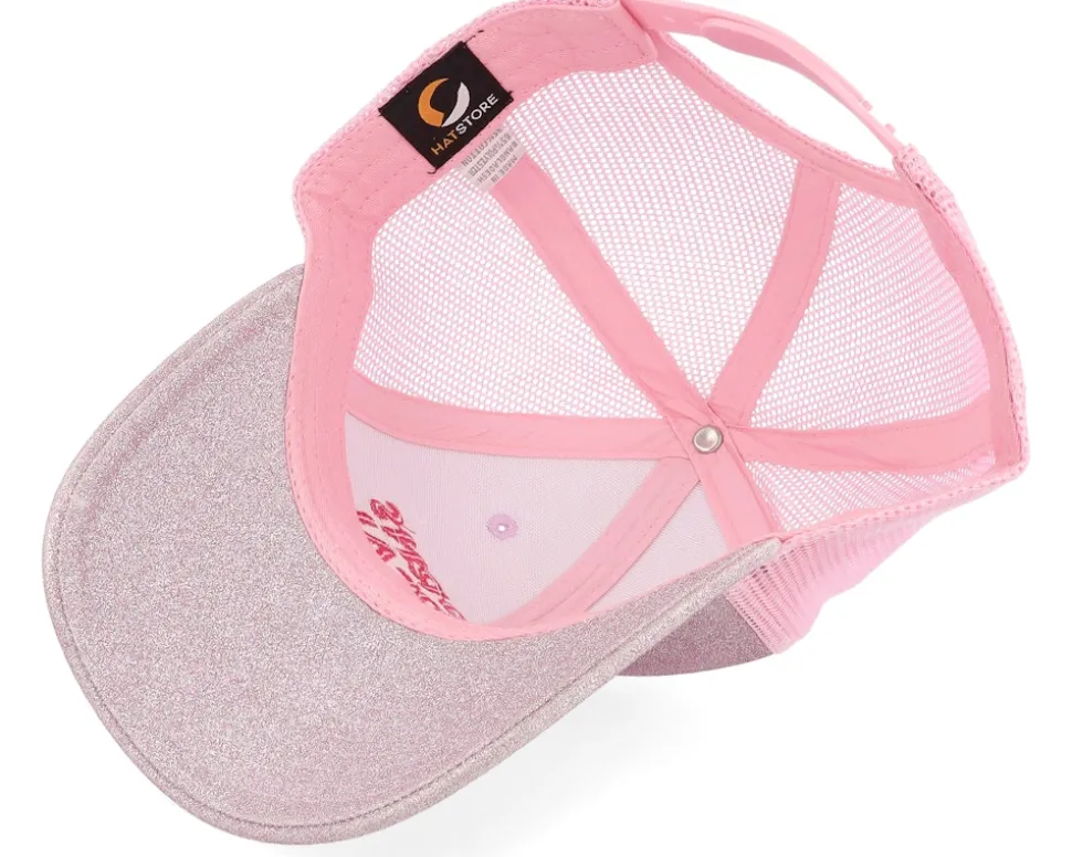 Kids Unicorns Are Real Pink Glitter/Pink Trucker - Unicorns