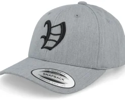 Kids V Letter 3d Heather Grey Adjustable - Kiddo Cap