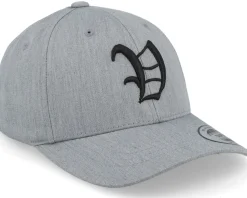 Kids V Letter 3d Heather Grey Adjustable - Kiddo Cap