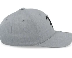 Kids V Letter 3d Heather Grey Adjustable - Kiddo Cap