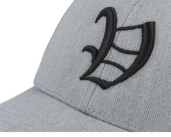 Kids V Letter 3d Heather Grey Adjustable - Kiddo Cap
