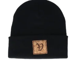 Kids V Letter Patch Black Cuff - Kiddo Cap