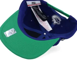 Kids Vancouver Canucks Logo Flatbrim Cap Blue/Green Snapback - Outerstuff