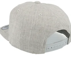 Kids Velociraptor Heather Grey Snapback - Kiddo Cap