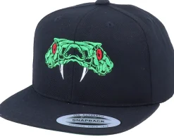 Kids Venomous Green Viper Black Snapback - Kiddo Cap