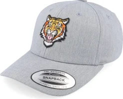 Kids Vicious Tiger Heather Grey Adjustable - Kiddo Cap