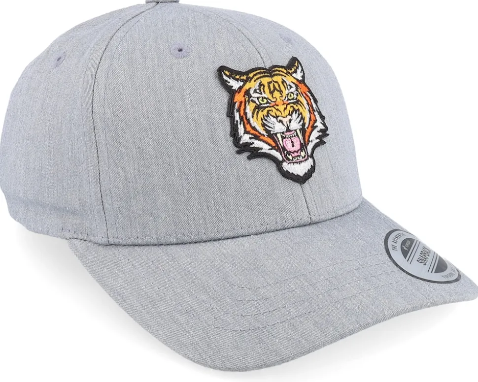 Kids Vicious Tiger Heather Grey Adjustable - Kiddo Cap