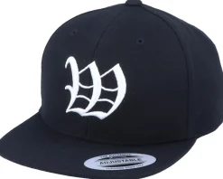 Kids W Letter 3D Black Snapback - Kiddo Cap