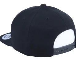 Kids W Letter 3D Black Snapback - Kiddo Cap
