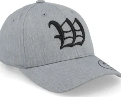 Kids W Letter 3d Heather Grey Adjustable - Kiddo Cap