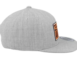 Kids Warning Explosive Material Grey Snapback - Kiddo Cap