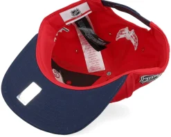 Kids Washington Capitals Logo Flatbrim Cap Red/Navy Snapback - Outerstuff