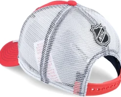 Kids Washington Capitals Lockup Meshback Red/White Trucker - Outerstuff