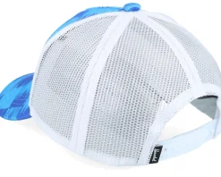 Kids Whaler Cap Check Yourself Dazzling Blue A-Frame Trucker - Herschel