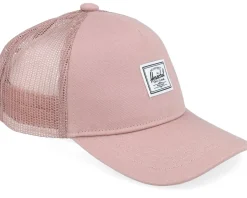 Kids Whaler Cotton Mesh Cap Ash Rose A-Frame Trucker - Herschel