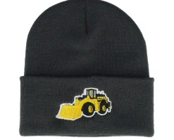 Kids Wheel Loader Graphite Grey Cuff - Kiddo Cap