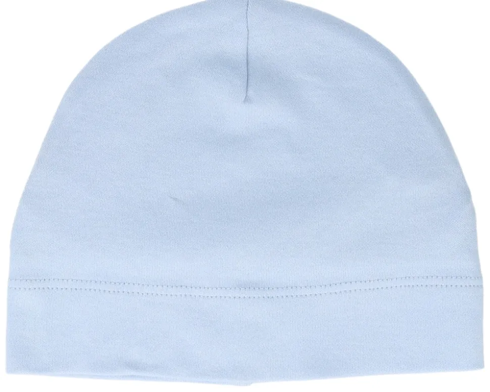 Kids White Baby Beanie - Babybugz