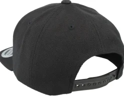 Kids White Horse Side Black Snapback - Kiddo Cap