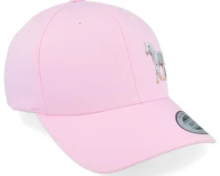 Kids White Horse Side Pink Adjustable - Kiddo Cap