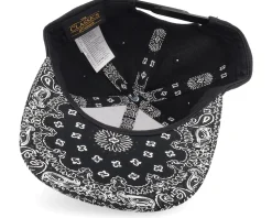 Kids White Wolf Black/Paisley Snapback - Kiddo Cap