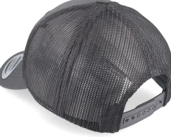 Kids White Wolf Dark Grey Trucker - Kiddo Cap