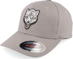 Kids White Wolf Grey Flexfit - Kiddo Cap