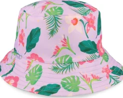 Kids Wild Hibiscus Pink Hat Bucket - Headster