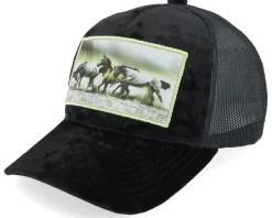 Kids Wild Horses Velvet Black Trucker - Calza Pennello