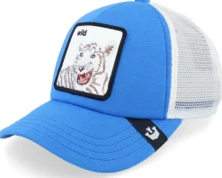Kids Wild Stripes Blue/White A-Frame Trucker - Goorin Bros.