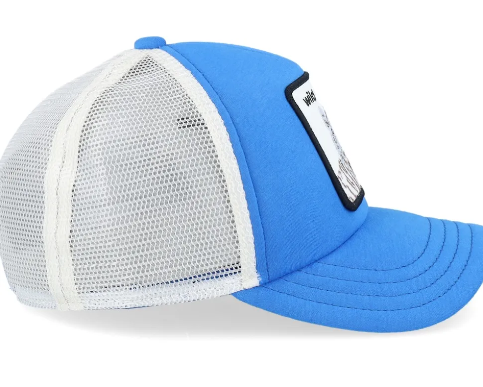 Kids Wild Stripes Blue/White A-Frame Trucker - Goorin Bros.