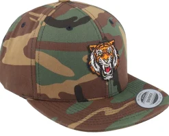 Kids Wild Tiger Camo Snapback - Kiddo Cap